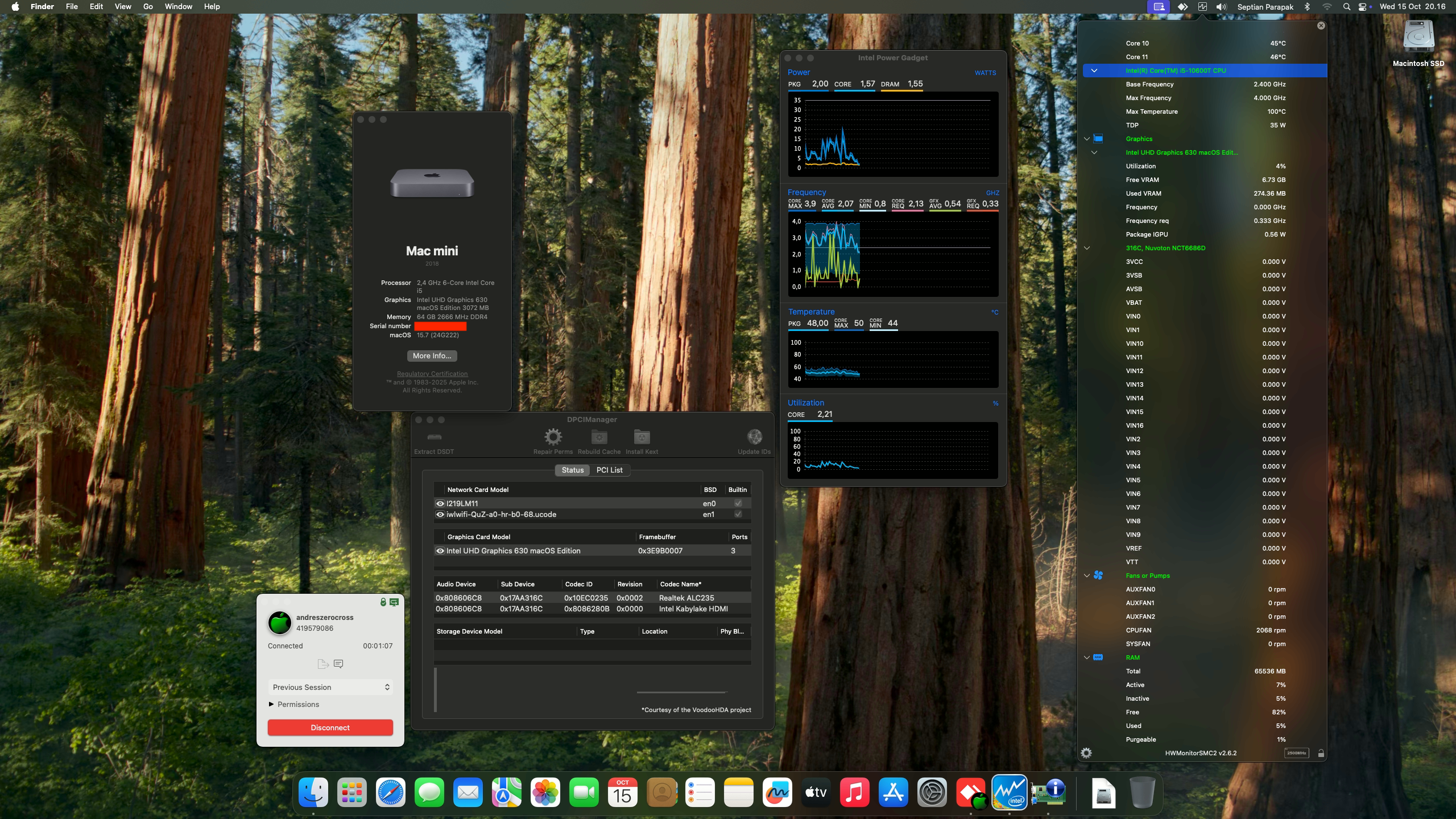 Success Hackintosh macOS Sequoia 15.7 Build 24G222 in Lenovo ThinkCentre M80q Tiny